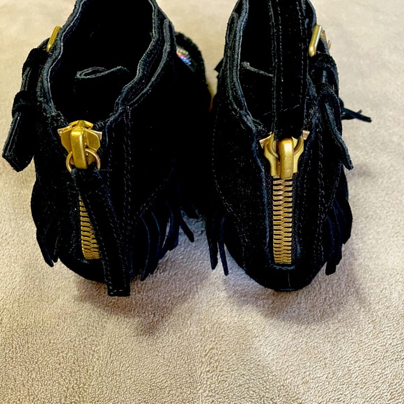 NWOT Ash  Serpico Fringe Womans Wedge Boot - Picture 7 of 10